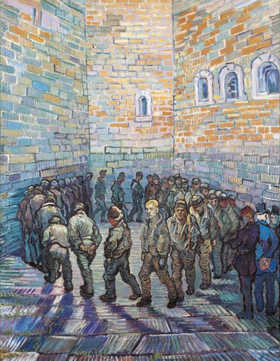 The Exercise Yard, or The Convict Prison by Vincent van Gogh